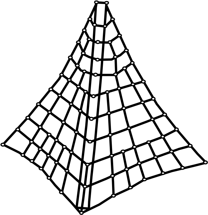 Spider Net Climber Triangle Black And White Png