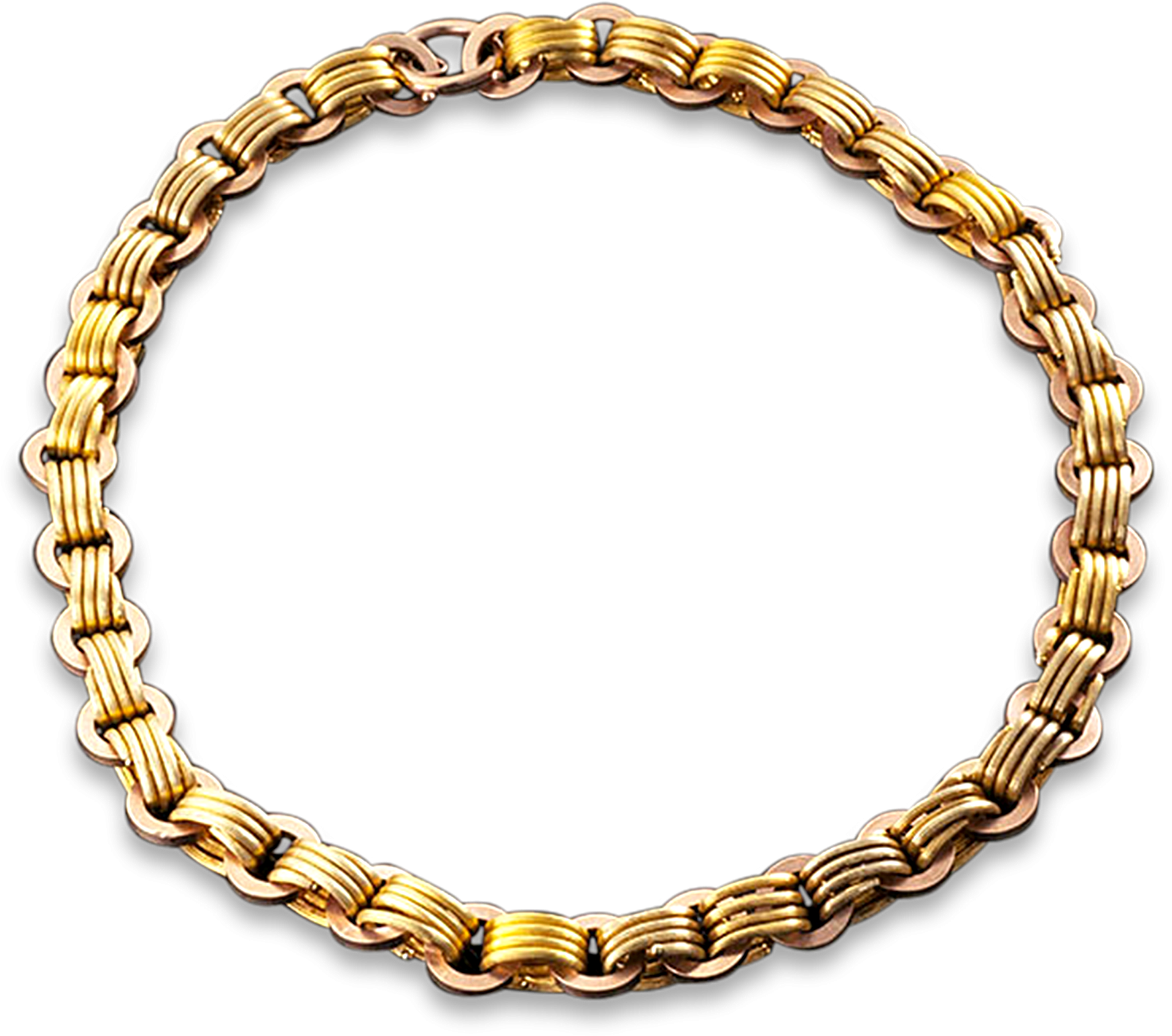 Victorian Gold Link Necklace Chain