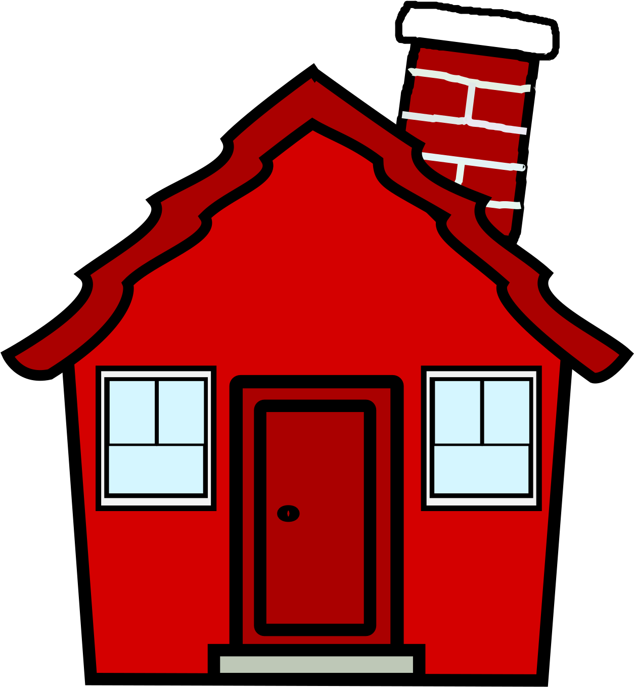 Red House Clipart