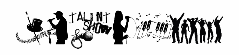 Talent Show Silhouette Talent Show Black And White - Clip Art Library