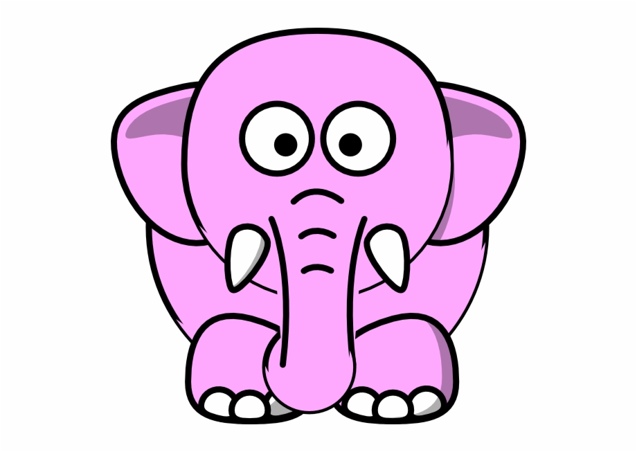 Original Png Clip Art File Pink Elephant Svg