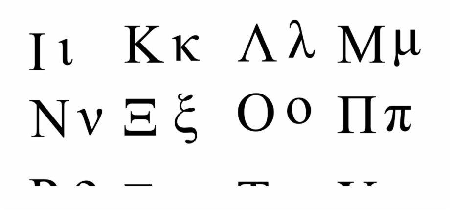 Greek Alphabet Ancient Greek Alphabet