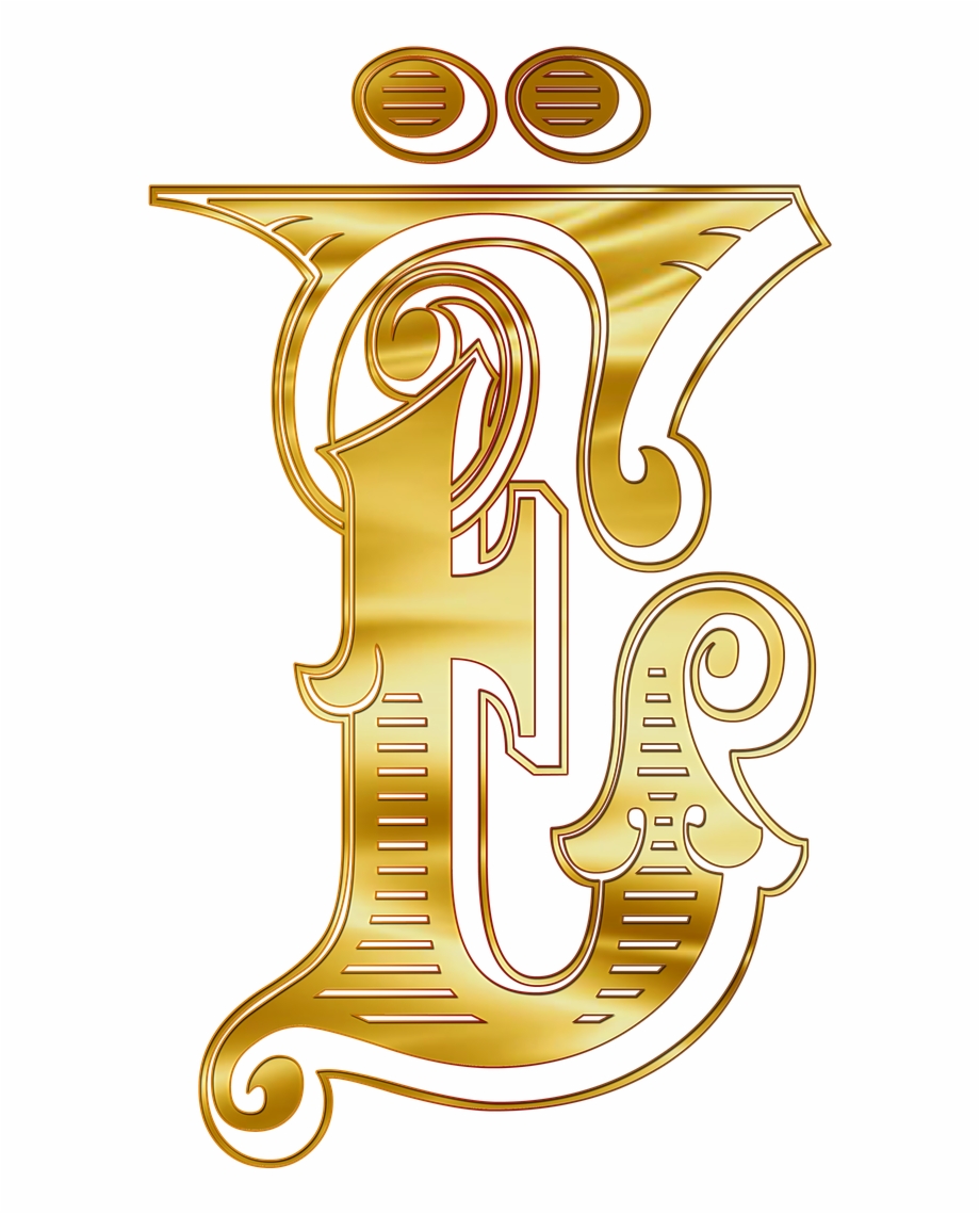 Yo Letters Alphabet Gold Capital Letter E Png