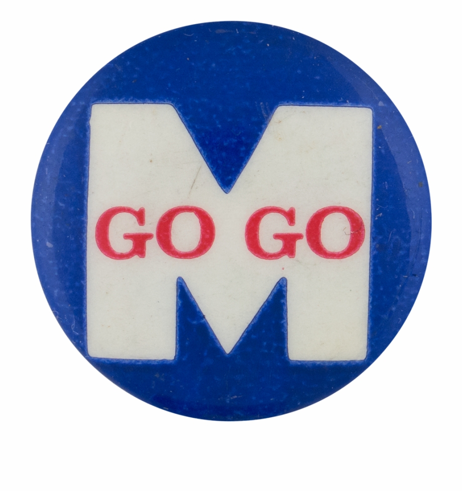 Go Go M Sports Button Museum Emblem