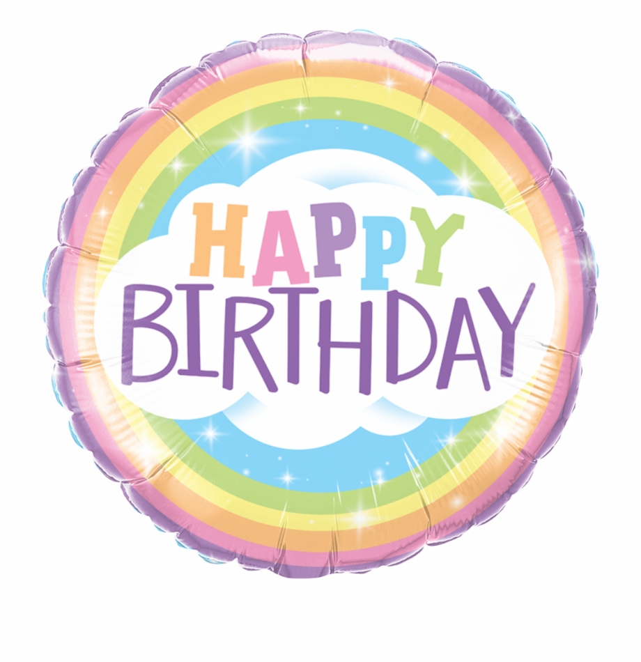 Rainbow Party Supplies Happy Birthday Rainbow 45Cm Circle