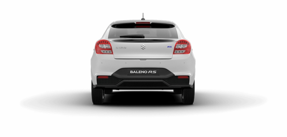 Baleno Rs Arctic White Car Back View Hot