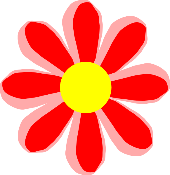 How To Set Use Flower Cartoon Red Svg