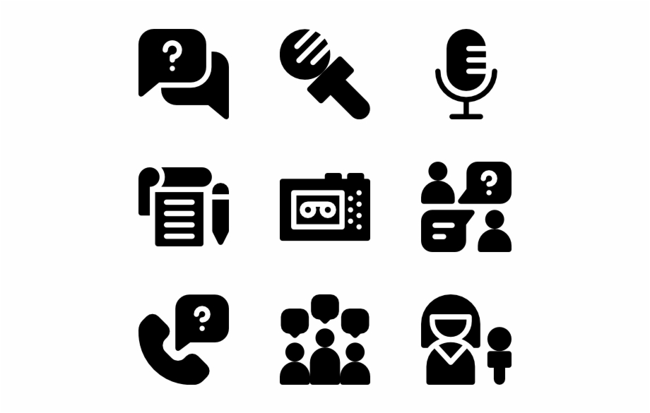 Interview Services Icon Vector