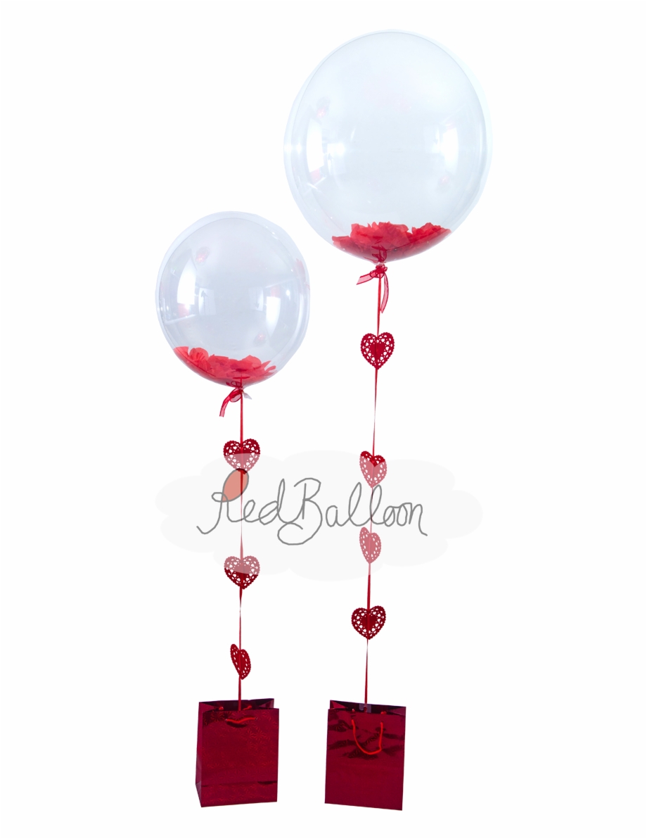Flutter Petals Valentines Red Balloon Cork Balloon