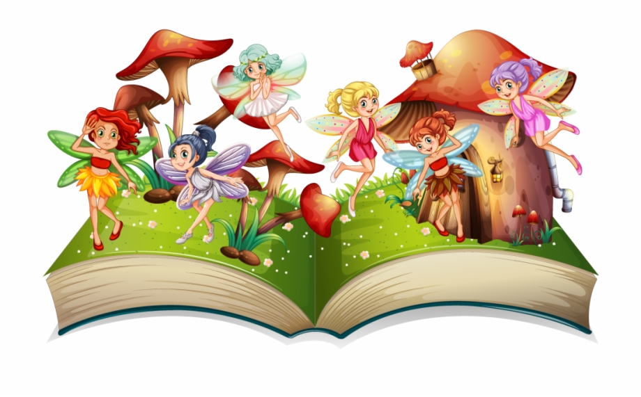 Picture Fairies In Forest Cartoon
