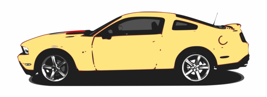 Download Similars Mustang Yellow Cartoon Vector