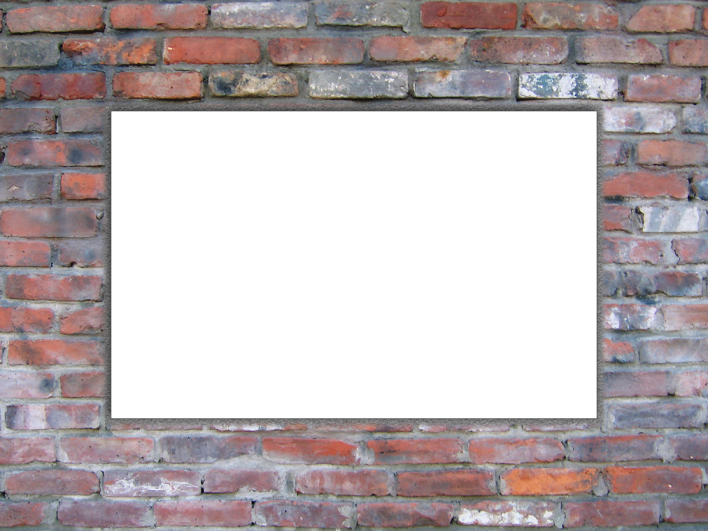 Rectangle Brick Wall Background Window Transparent