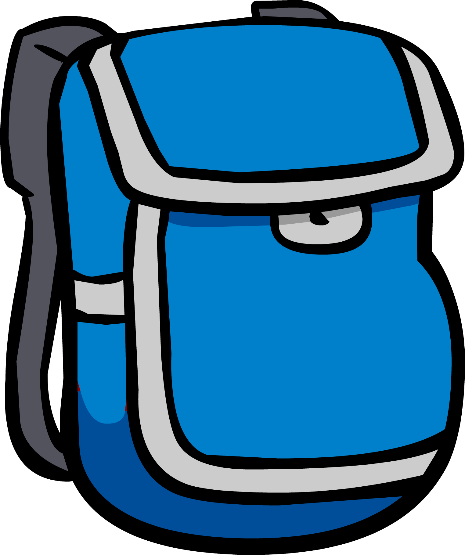 Blue Backpack Red Backpack - Clip Art Library