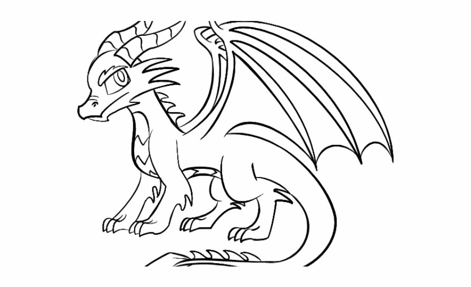 Drawn Dragon Cool Drawing Of Dragons Simple - Clip Art Library