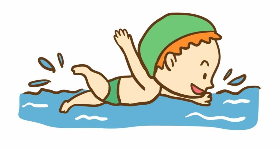 Child Vector Transprent Png Swimming Kids Clip Art - Clip Art Library