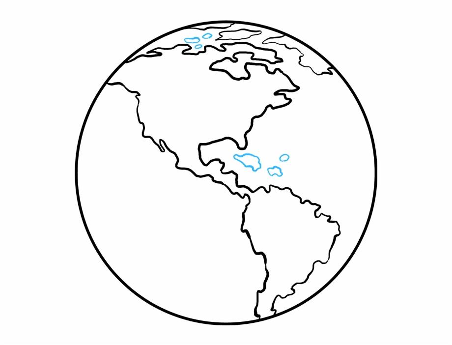 How To Draw Earth Drawing Of Earth