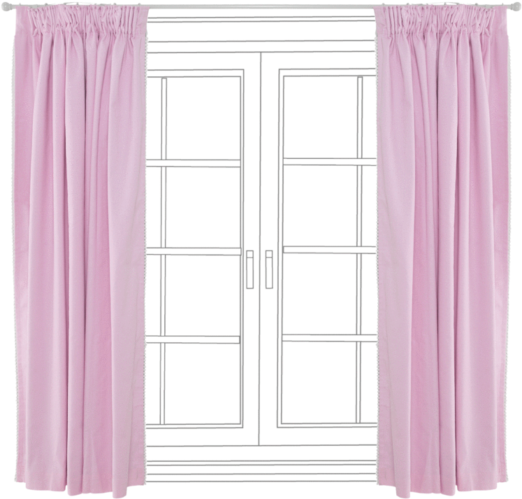 Childrens Blackout Curtains Pom Pom Lace Pink Curtains