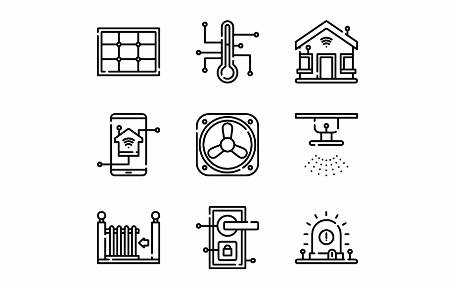 Smart House School Icon Vector Png