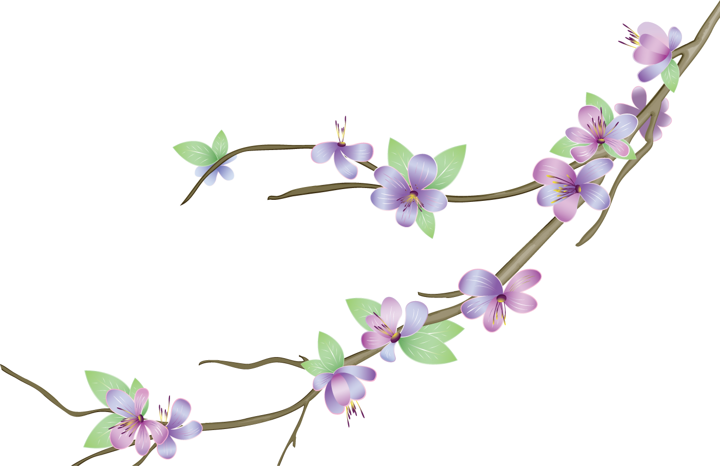 Download Flower Vector Png Violet Flower Vector Png Clipart Png Images