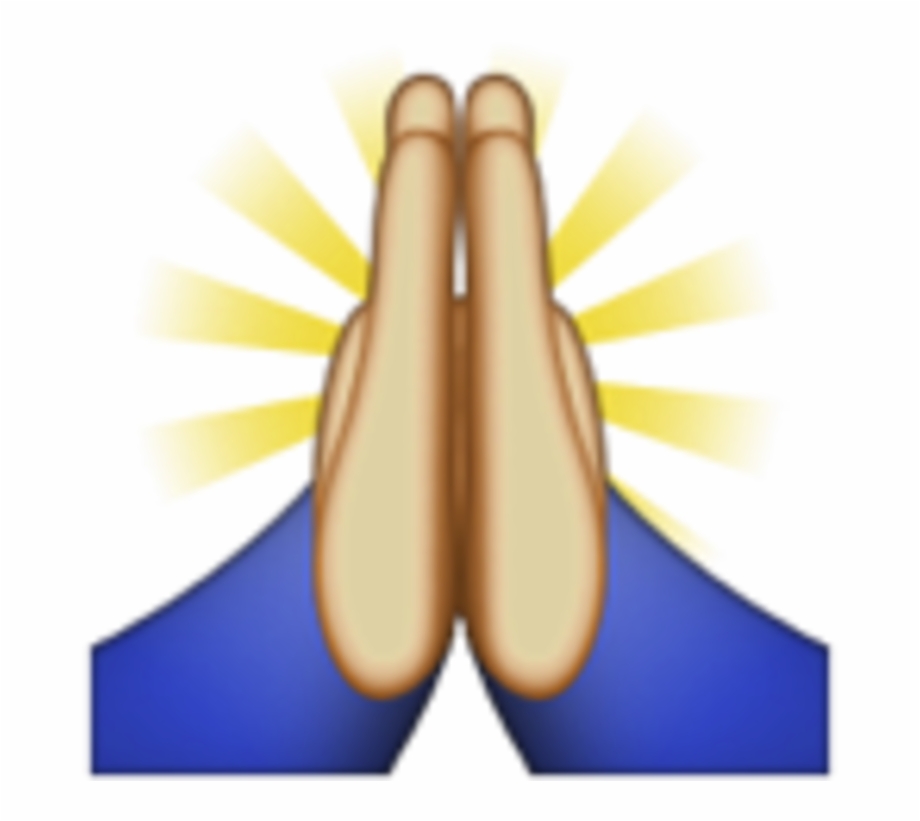 Emoji Clipart Blessed Praying Hands Emoji Png