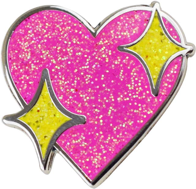 Hard Enamel Heart Emoji Png Sparkle
