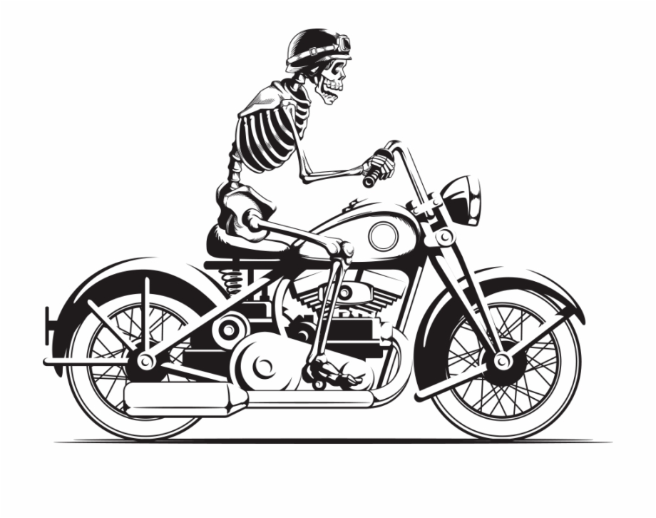 Helmet Skull Photography Vector Motorcycle Stock Clipart Skeleton