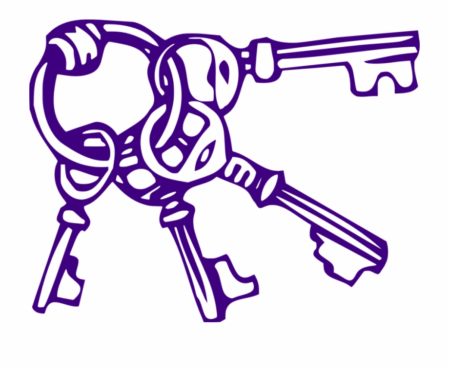 Key Clipart Purple Do Not Be Discouraged Quote