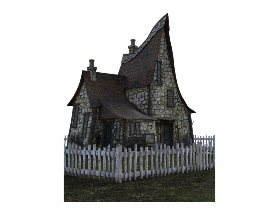 Abandoned House With Transparent Background