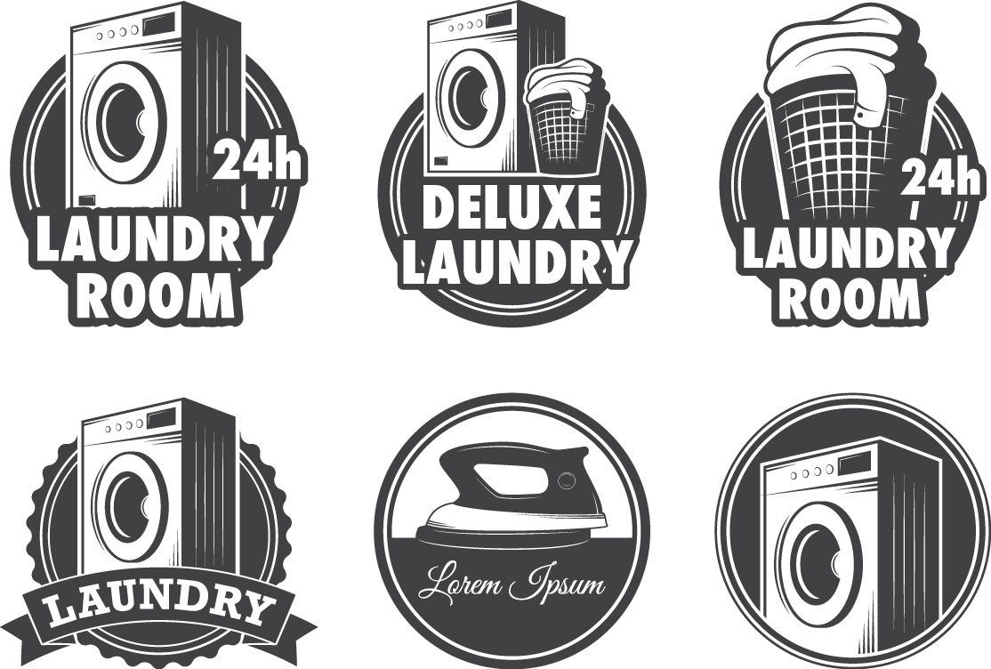 Laundry Symbol Washing Machine Stock Illustration Logo Machine