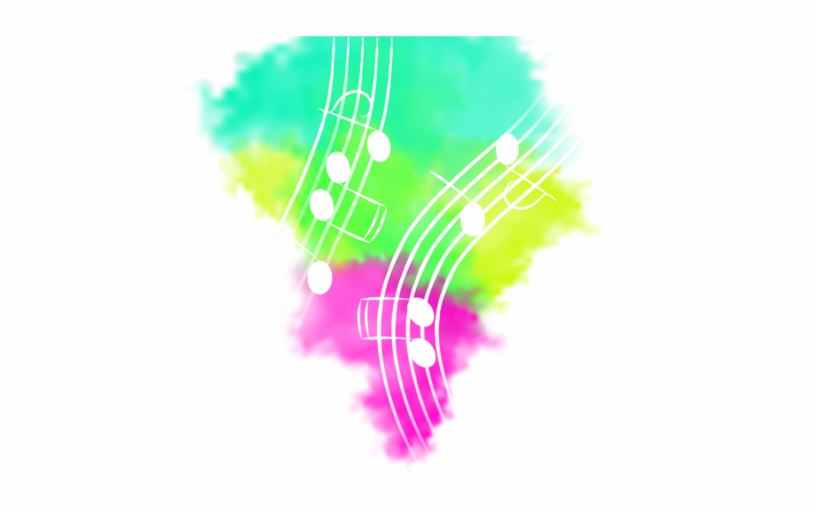 Vector Notes Color Color Explosion Music