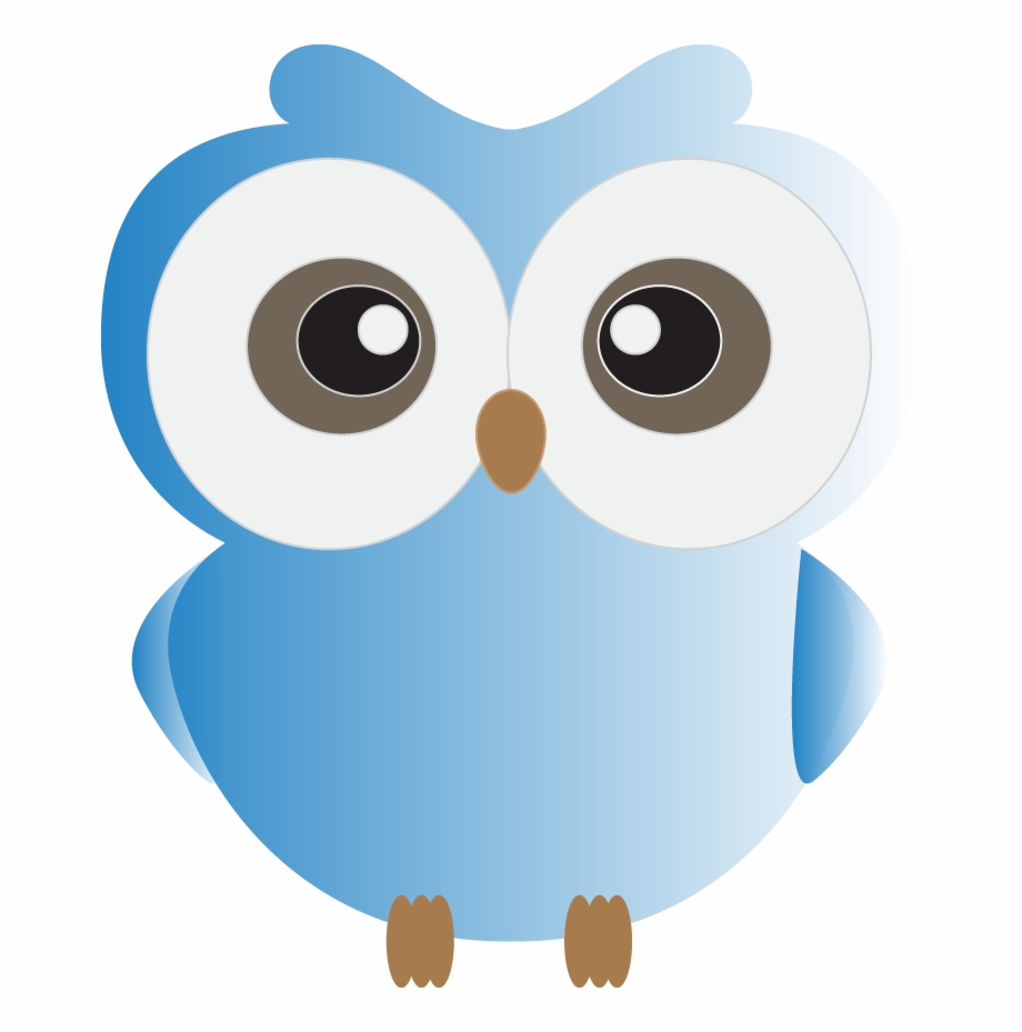 Cute Blue Owl Clipart Clip Art