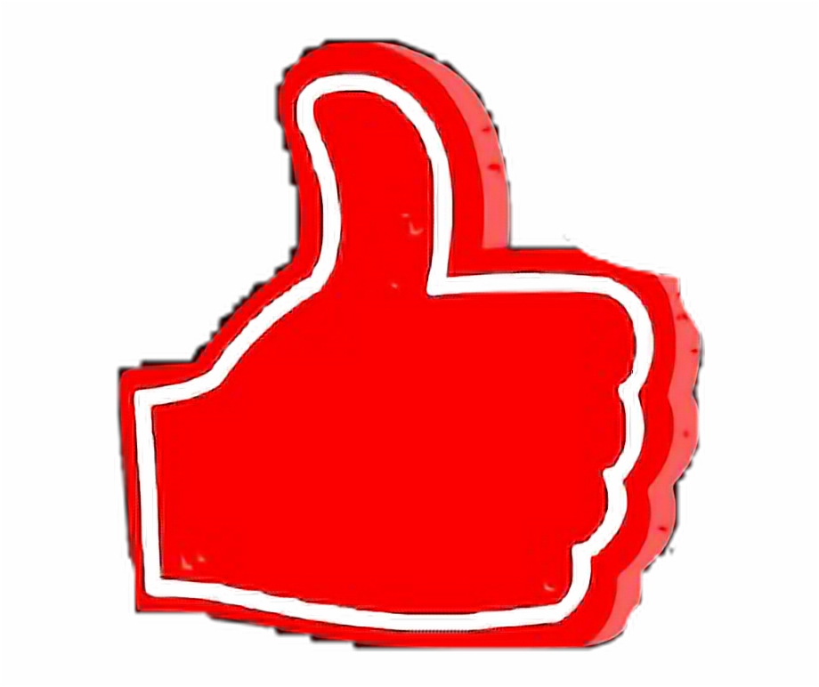 Thumbs Up Thumbsup Red White Freetoedit