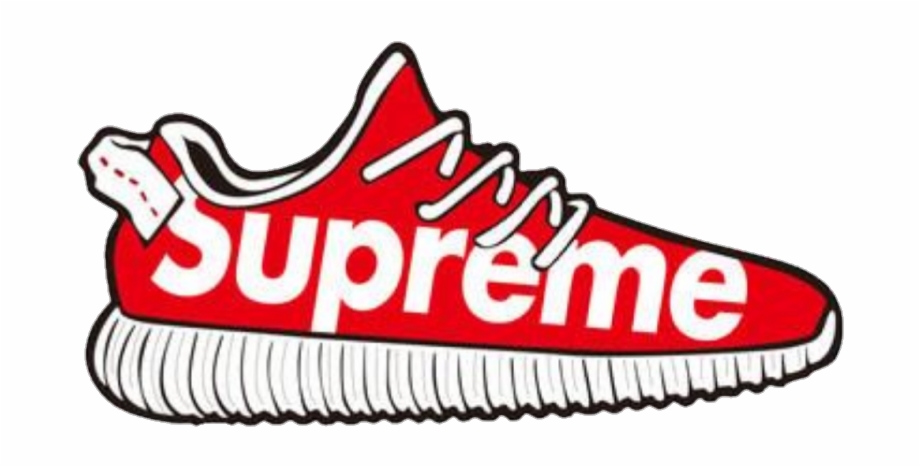 Supreme Fashion Sneakers Shoes Supreme Shoe Clipart