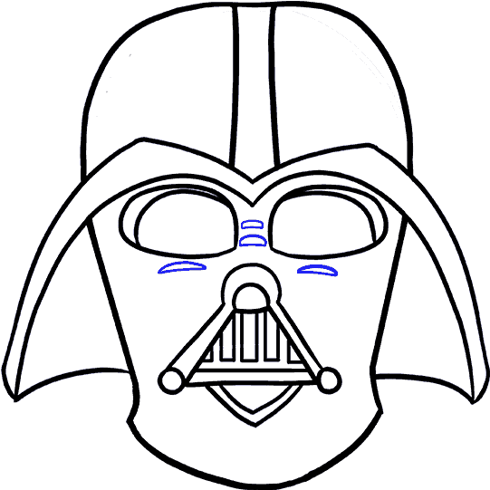 How To Draw Dart Vader Darth Vader Outline