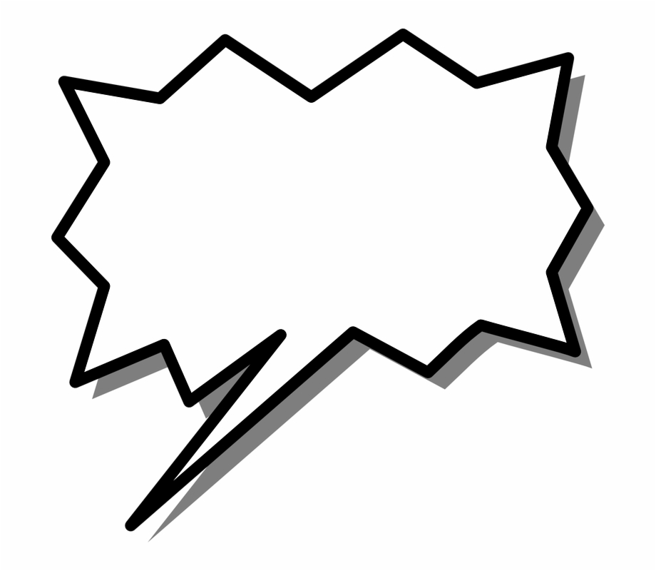 Speech Box Shape Burst Arrow Message Label Tag