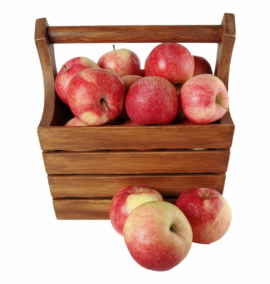 Isolated Apples Fruit Basket Of Apples Transparent Background