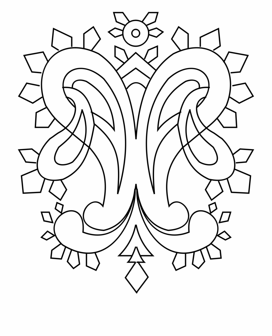 Black And White Paisley Clip Art