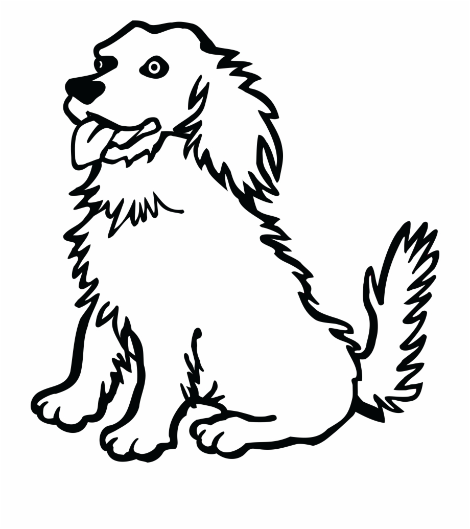 Dog Line Drawing At Getdrawings Coloring Pages Animals