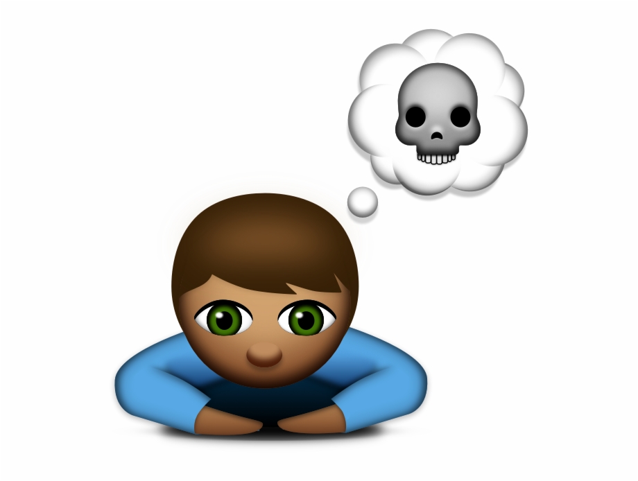 Suicide Clipart Child Thinking Of Suicide Emoji