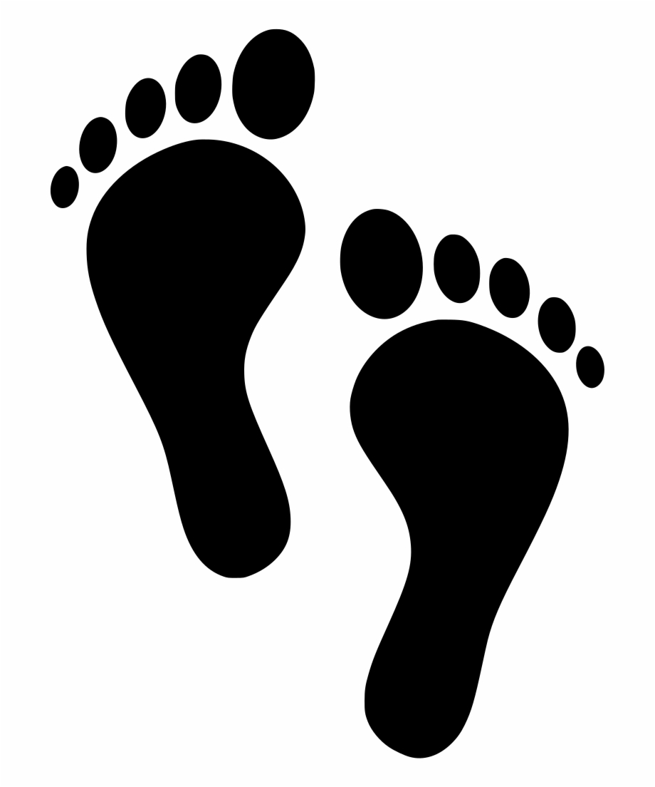 footsteps clip art silhouette