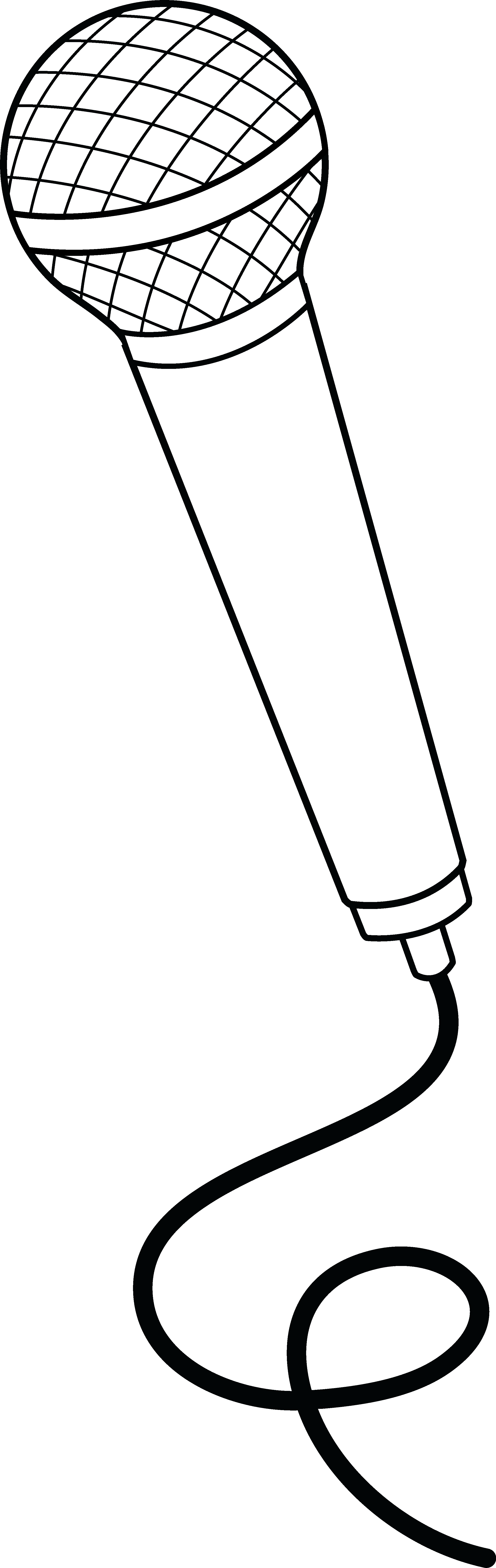 Mic Clipart Png Microphone Clipart Black And White
