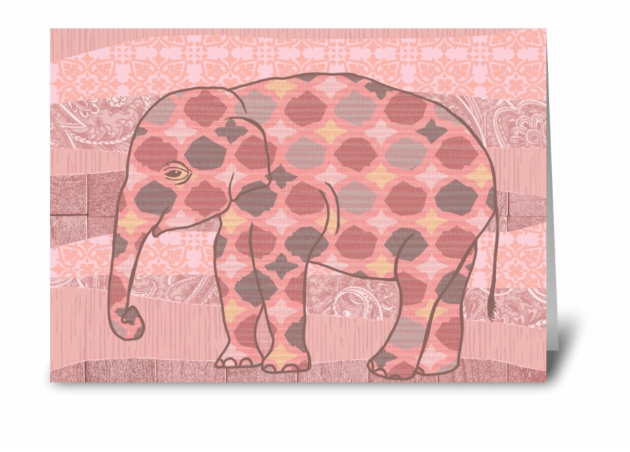 Pink Bohemian Elephant Indian Elephant
