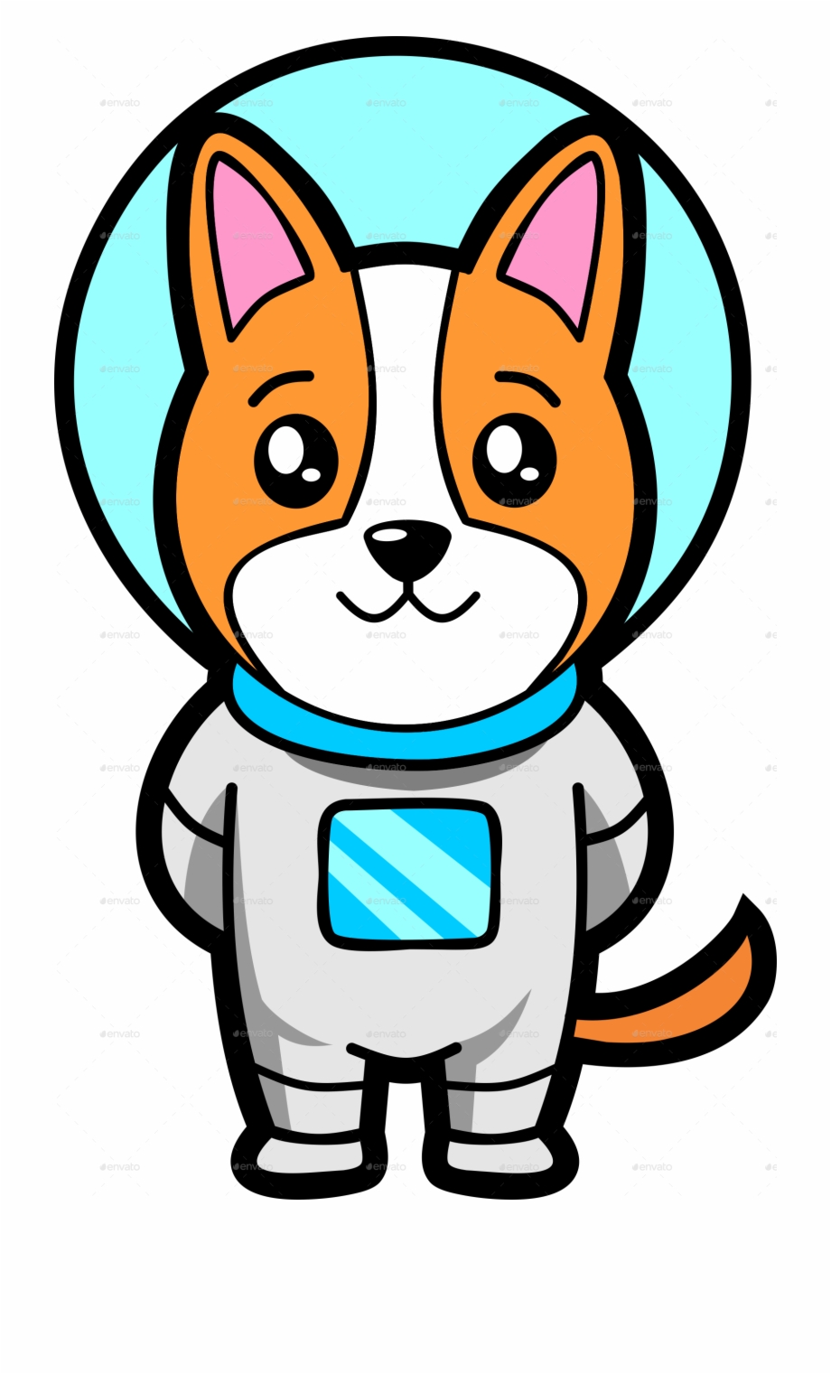 Jpg And Png Files 1 Cartoon Space Dog