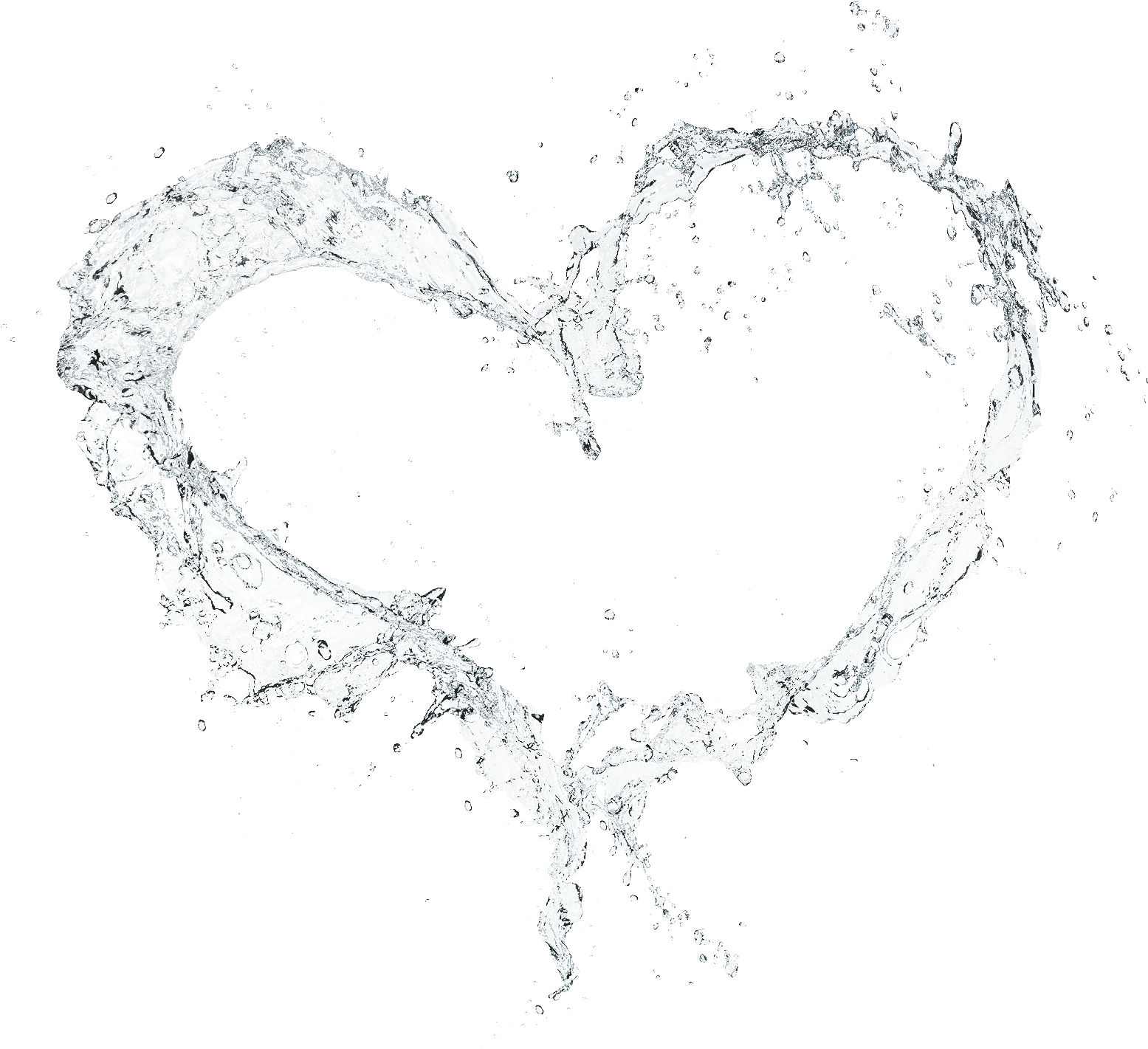 Water Splash Heart Hearts Effects Effect Frame Heart