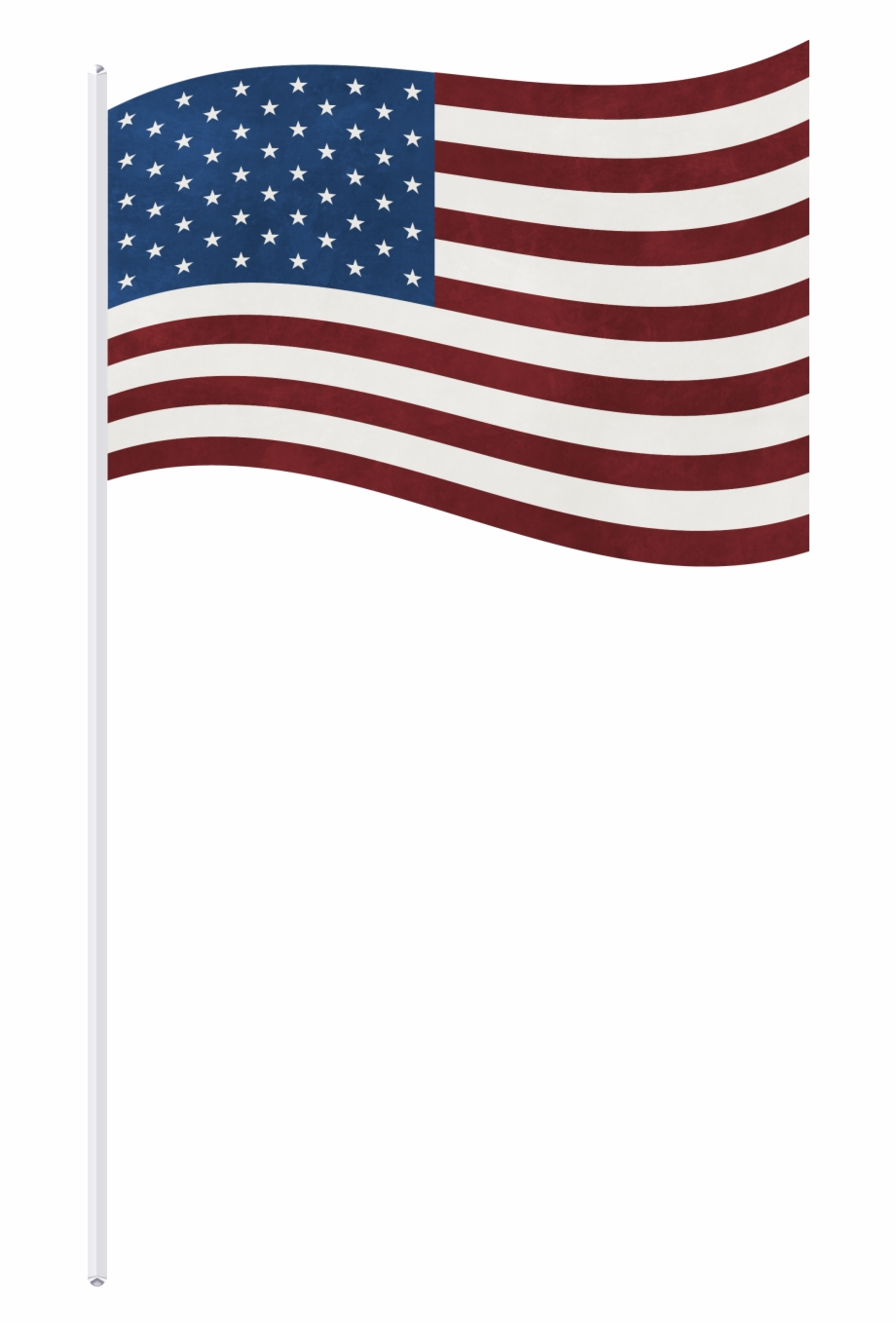 Us Flag On A Stick Png Png Download