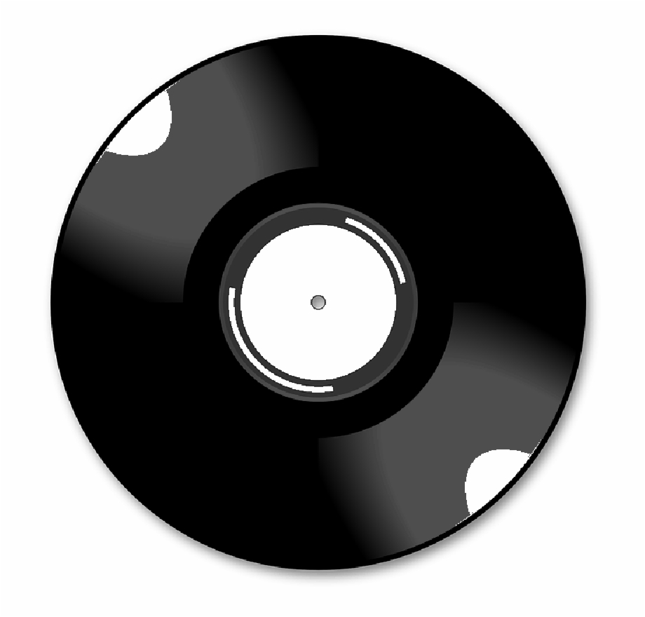 Black Disco Music Icon Dj Disk Clipart