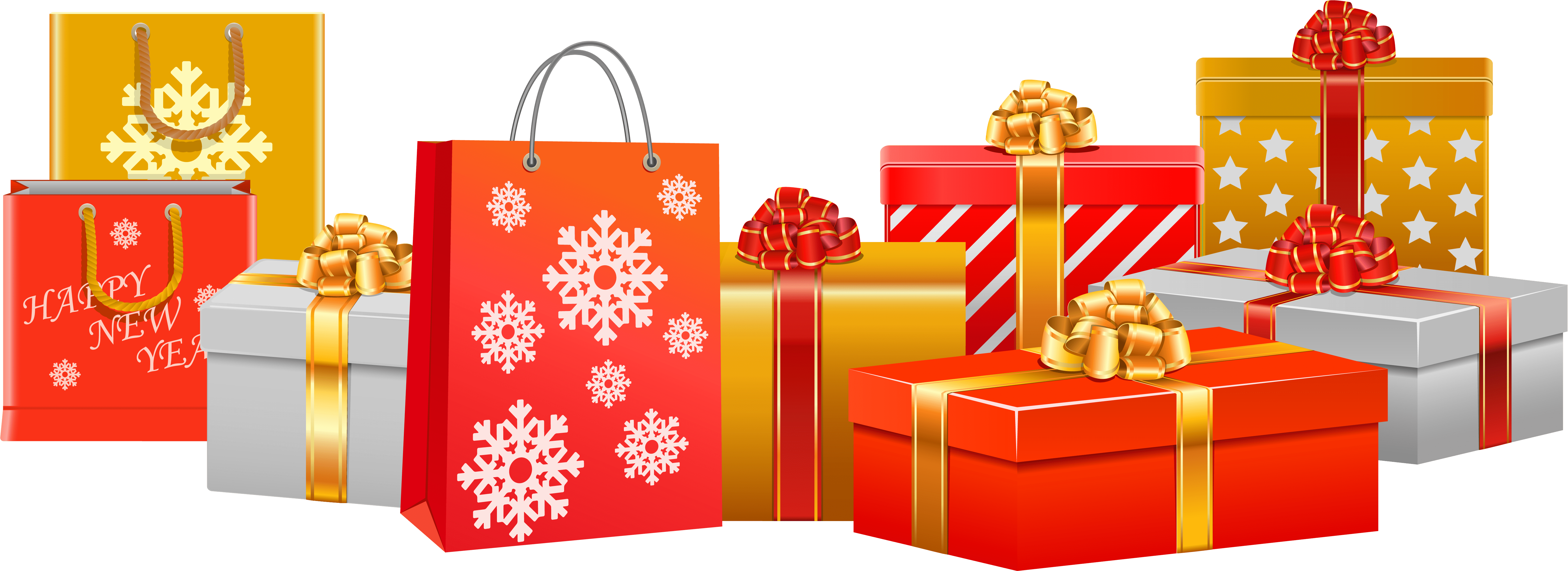 Pile Of Christmas Presents Png New Year Background