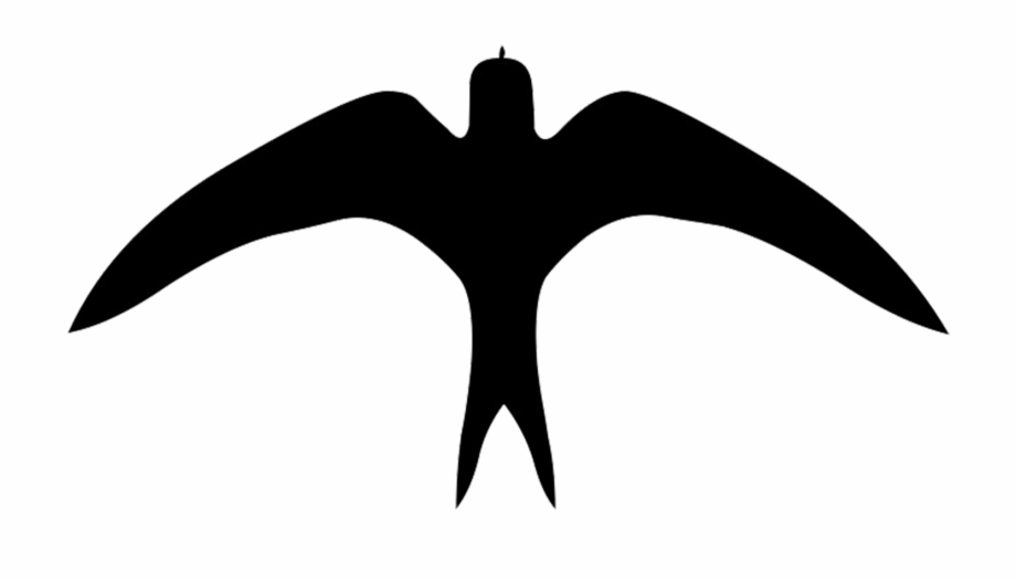 Silhouette Of Bird In Flight Png Swallow Silhouette
