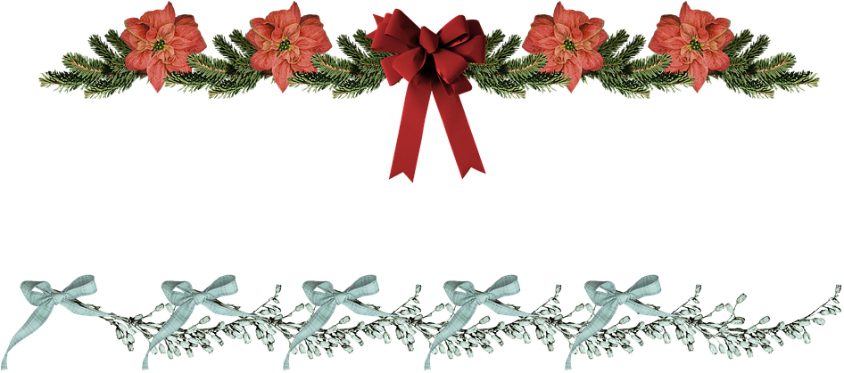 Christmas Border Poinsettia Free Image On Pixabay Png