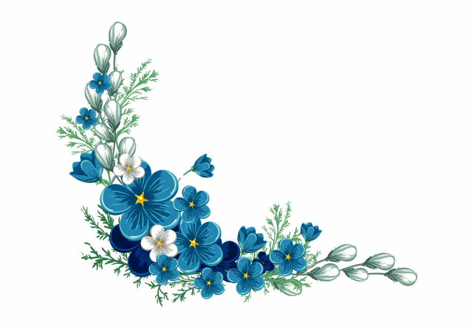 Blue Flower Transparent Background